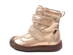 Bisgaard winter boot rose gold with velcro and TEX